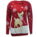 PK17ST090 BABY REINDEER NAVIDAD DE MANGA LARGA JUMPER JERSEY DE PUNTO DE NAVIDAD DE UK SIZE